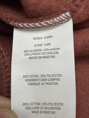 GEAR Men’s M Burgundy Crewneck Fleece Pullover Boston MA Embroidered Logo