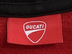 DUCATI CORSE Mens M Hoodie Full Zip Front Track Jacket, Sweat Jacket Red & Black