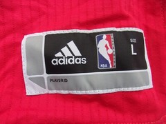 NWOT Adidas basketball jersey, men’s L, nylon, red, Chicago Bulls, #36, stitched