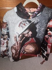 Brand X Studios Designer Brand Michael Jordan 3 Tapestry Pullover Hoodie Medium