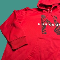 Adidas Nebraska Huskers Hoodie 2XL Red Climawarm NCAA College Pullover