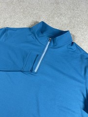 PETER MILLAR XL 1/4 Zip Blue Pink T-Shirt Golf Lot Of 2 Insperity Invitational