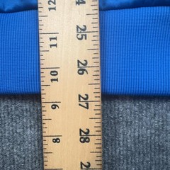 Burton Hoodie Sweatshirt Mens Small Blue Full Zip Fleece DRYRIDE Logo Stripe