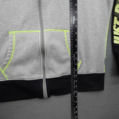 Nike Just Do It Therma Fit Hoodie Sweatshirt Men XL Full Zip Gray Fleece Workout