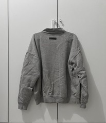 Fear of God FOG Essentials Mock Neck Sweatshirt Dark Oatmeal Grey Size L