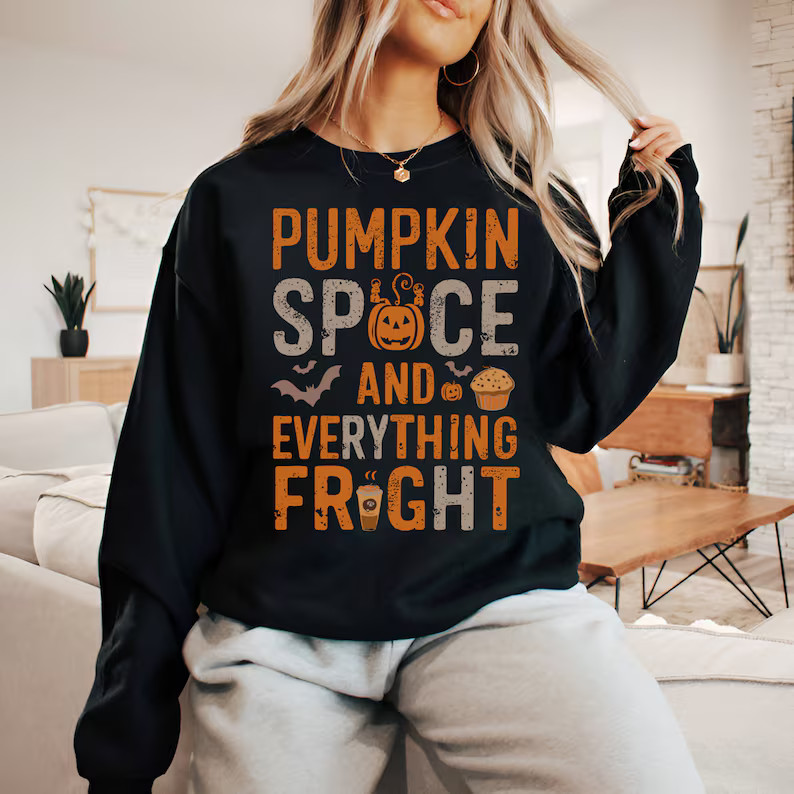 Pumpkin Spice Sweatshirt Fall Autumn Drink Lover Cozy Unisex Adult