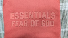 Fear of God Essentials Hoodie ‘Coral’ S Size Oversized Loose Hoodie NWT