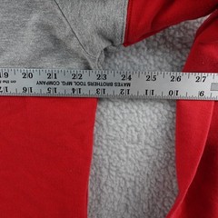 Tommy Hilfiger Mens L Gray Red Color Block Long Sleeve Crew Neck T-Shirt Y2K