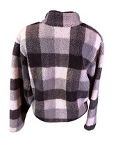 Men’s Nike Fleece Pullover Size S Black white plaid