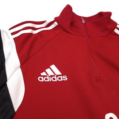 Adidas Quarter Zip Sweatshirt Red Tech Fleece Pc1 Size M