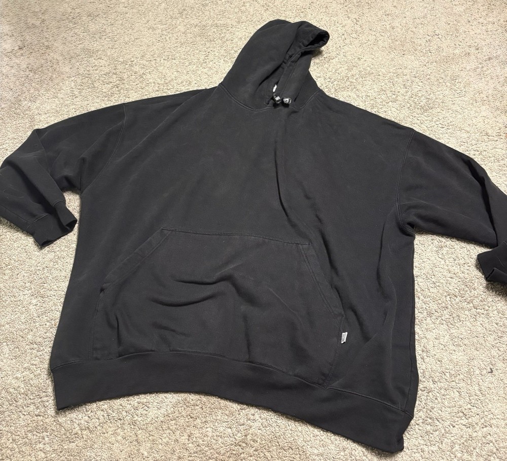 Pro Club Black Heavyweight Pullover Hoodie, Drawstring Pockets Logo Men’s 7XL