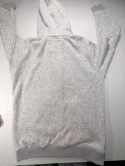 Quicksilver Keller Zip Hoodie Large Marled Gray