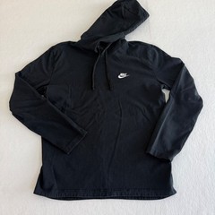 Nike Lightweight Jersey Hoodie Mens Large Black