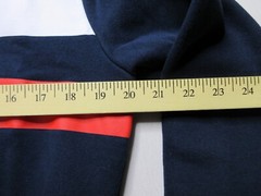 Gap Navy Blue Pullover Hoodie Red White Stripe Long Sleeve Men’s Size Small