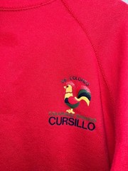 Vintage Cursillo Sweatshirt Tultex Mens Red Graphic Crewneck XL Cotton 90s VTG