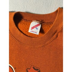 Texas Longhorns Cartoon Bevo Hook Em Vintage 80s Jerzees Made in USA Size XL