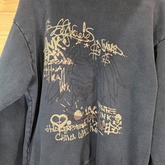 VTG The Great China Wall Hoodie Full Zip Men XXL Art Designer Los Angeles