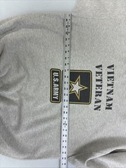 Vintage Vietnam Veteran US Army Crewneck Sweatshirt Size XL Distressed