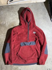 The North Face Campshire Men’s Red 1/4 Zip Fleece Hoodie Size Medium
