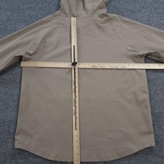 BYLT Hoodie Mens 2XL Beige Premium Drop Cut Pullover Stretch Gym Run Workout