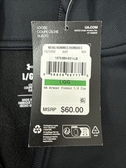 Under Armour Men’s Fleece 1/4 Zip Black NWT