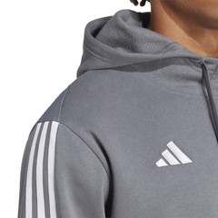 adidas Tiro23 League Pullover Hoodie Mens Grey Casual Outerwear HZ3021-A