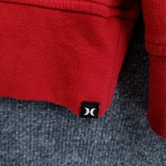 Hurley Hoodie Mens S Small Red Pullover Long Sleeves Hooded Surfing