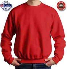 Mens Sweatshirt Heavy Blend 100% Cotton Plain Jumper Casual Very High Quality