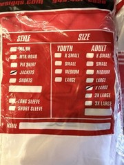 Zip Hoodie Two Two Motorsports Honda Motocross Jacket Red White Adult XL – NWOT