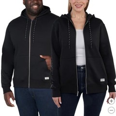 Kirkland Signature Unisex Logo Full Zip Hoodi Sweatshirt, Men’s: XS, Women’s: S