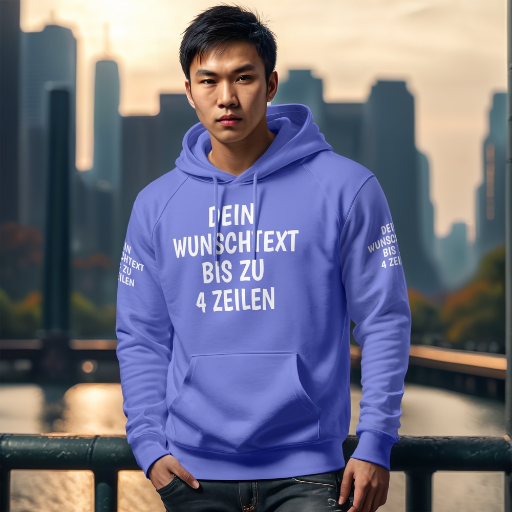 Personalised Custom Text Hoodie – Hooded Sweatshirt Unisex Mens Womens, Gesc