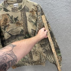 Vintage Jerzees Sweatshirt Adult Medium Crewneck Realtree Camo Made In USA 90s