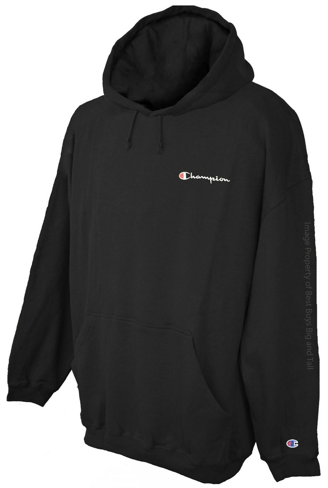 Big & Tall Men’s Champion Fleece Pullover Midweight w/ Script Logo 2XL – 5XLT