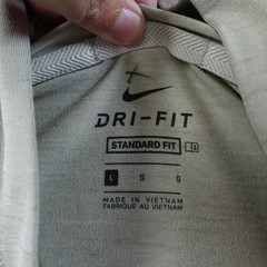 Nike Yoga Hoodie Mens Large Dri-FIT Full Zip Beige Training Jacket CZ2217