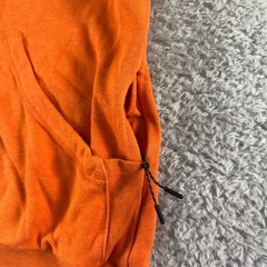 Municipal Sport Utility Gear Orange Hoodie Mens Large Cotton Rayon Sweatshirt