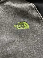 The North Face Men’s S Gray/Black/Green Full Zip Fleece Hoodie Pockets High Neck