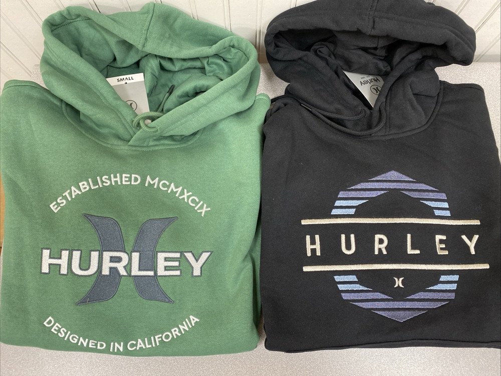 HURLEY Men’s Hooded Logo Sweatshirt Assorted Sizes & Colors NWT
