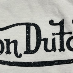 Vintage 90s Von-Dutch Full-Zip Hoodie Teens XL 17×19 White
