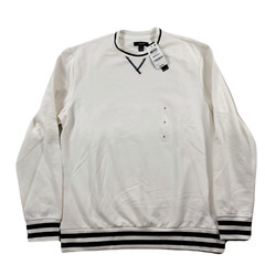 Alfani Fleece Sweatshirt Mens Small Egret White $50