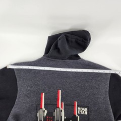 Westside Woodworks Moab UT Hoodie Mens L Gray Layers Winter Fall