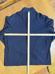 Duluth Trading Heavyweight Quarter Zip Sweatshirt Mens L Navy Cotton Workwear