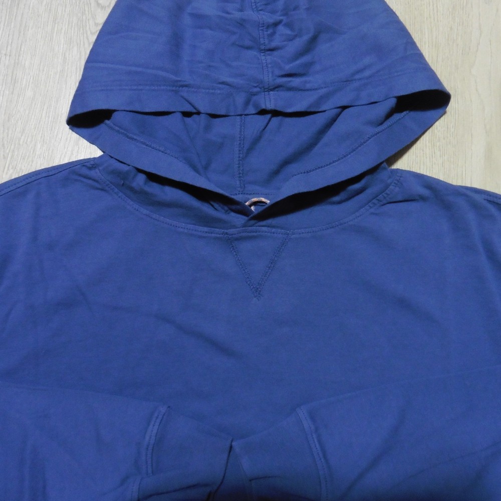 JOHNNIE-O Mens S SMALL HOODIE NAVY BLUE PULLOVER T SHIRT LONGSLEEVE