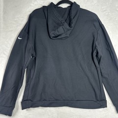 Nike Hoodie Mens Small Black White Script “Just Do It”Swoosh Pullover Sweatshirt