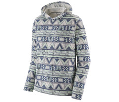 Patagonia Hoodie Mens 2XL Blue Capilene Cool Daily High Hopes Geo Aztec Pullover