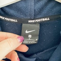 Nike Football Men’s Hoodie Size Medium Fleece Lined Big Logo Pullover Active