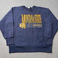 Vintage Desert Sportswear Mens XL Fleece Montana State University Sports 90s