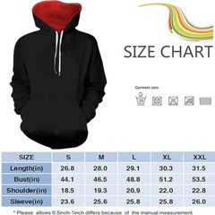 Anime Naruto Akatsuki Cloud Hoodie Sweatshirt Pull-Over Sweater Shirt w/Hood BLK