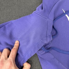 Nike Hoodie Mens Medium Purple Fleece Pullover Kangaroo Pocket Swoosh CZ2425-430