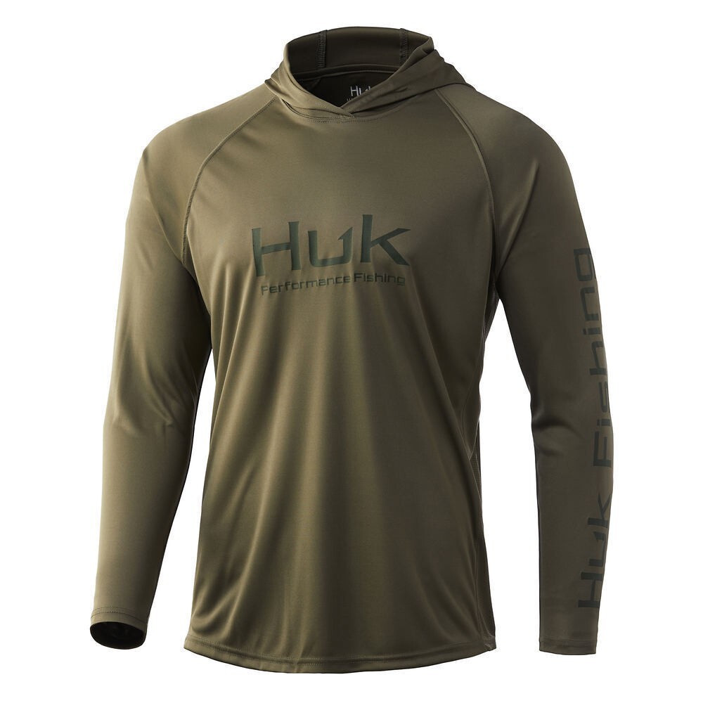HUK Pursuit Vented Hoodie H1200397 Green /Seagrass Size S,M,L,XL,XXL UPF 50+