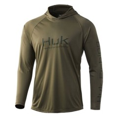 HUK Pursuit Vented Hoodie H1200397 Green /Seagrass Size S,M,L,XL,XXL UPF 50+